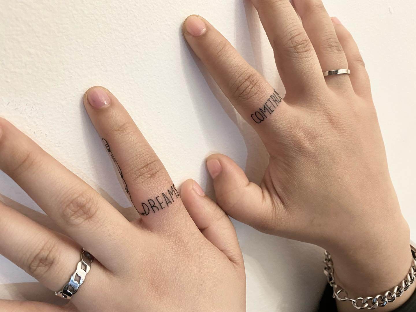 Small Knuckle Font Tattoo