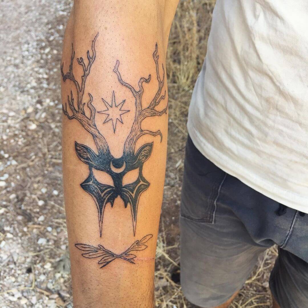 Mask Of Cernunnos Tattoo