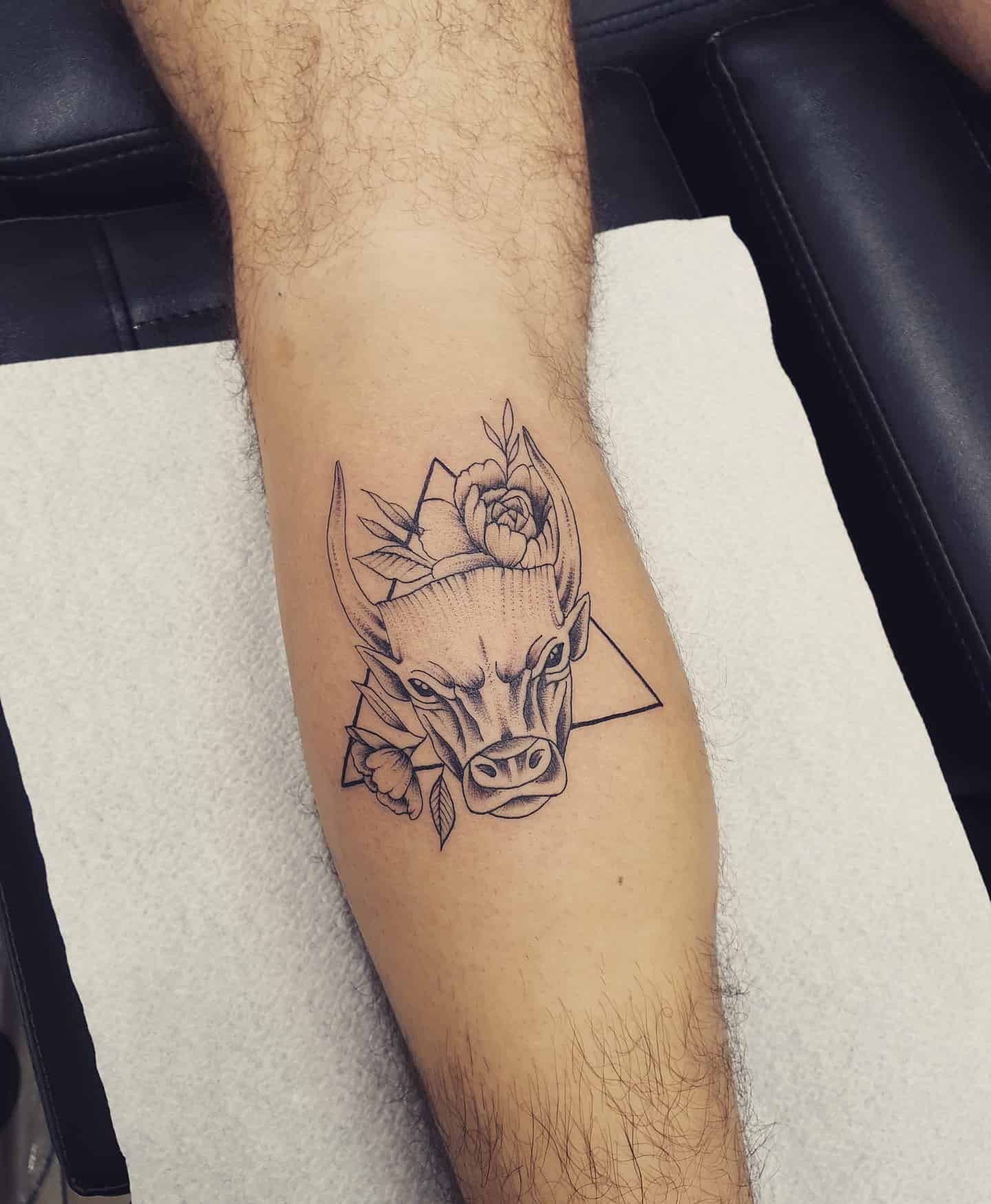 Minimalist Taurus Tattoo