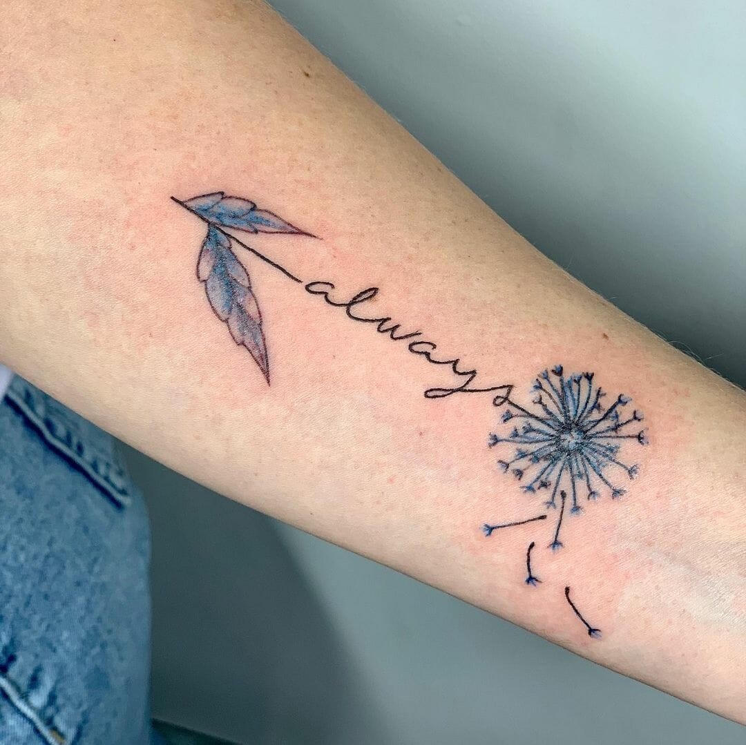 Floating Dandelion Always Tattoo