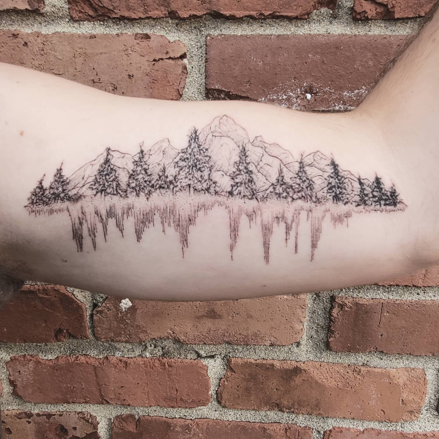 Soundwave Scenery Tattoo