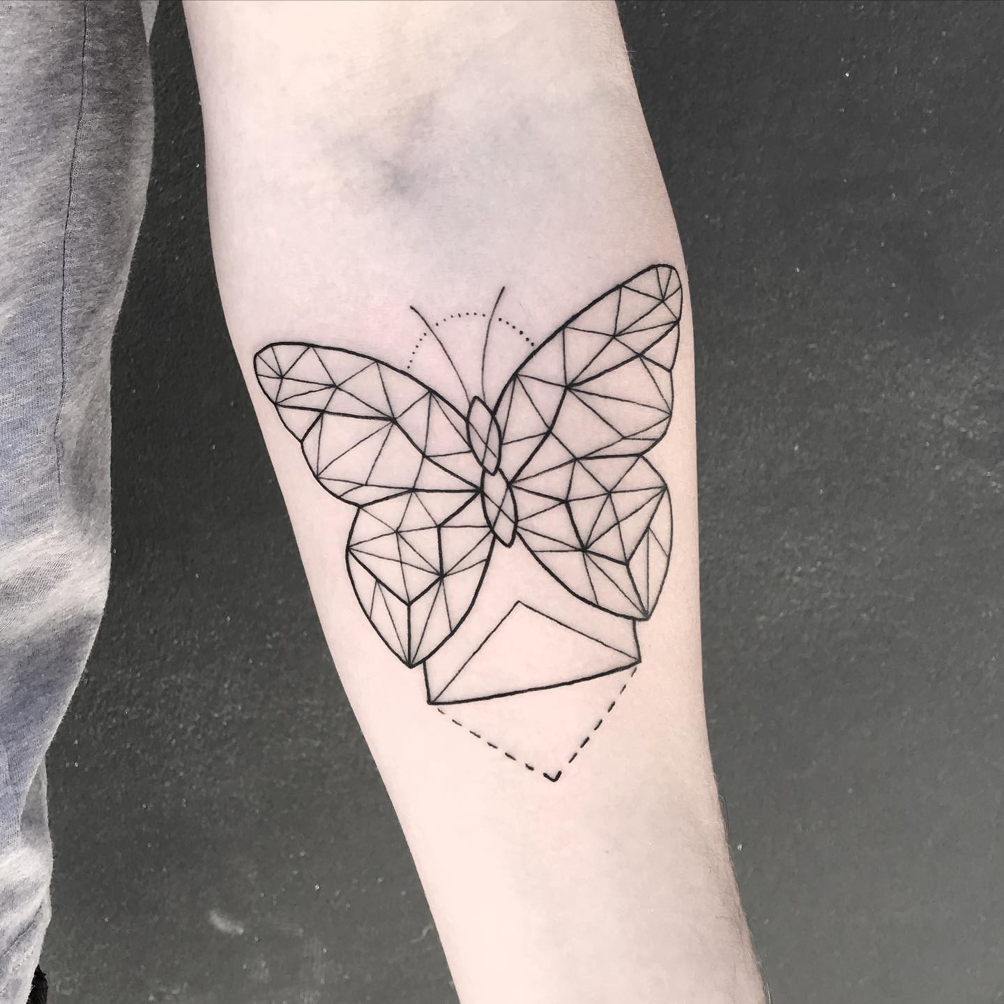 Geometric Butterfly Tattoos