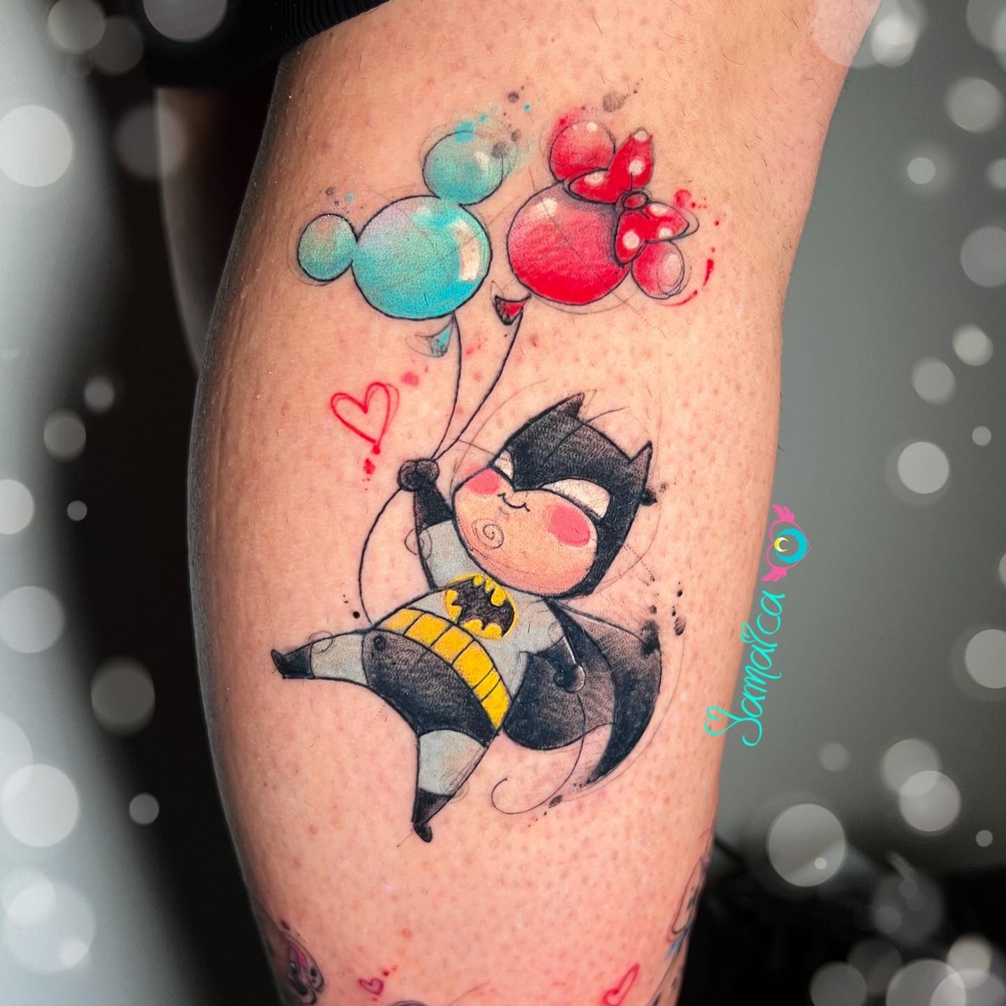 Animated Cartoon Batman Tattoo