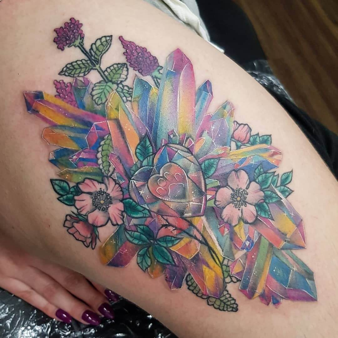 The Heart And The Rainbow Bridge Tattoo