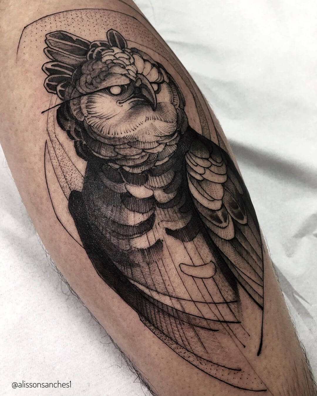 The Geometric Harpy Eagle Tattoo