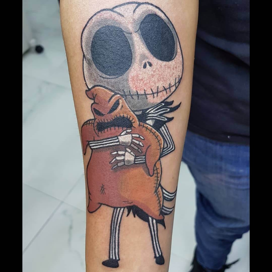 Oogie Boogie And Jack Skellington Tattoo