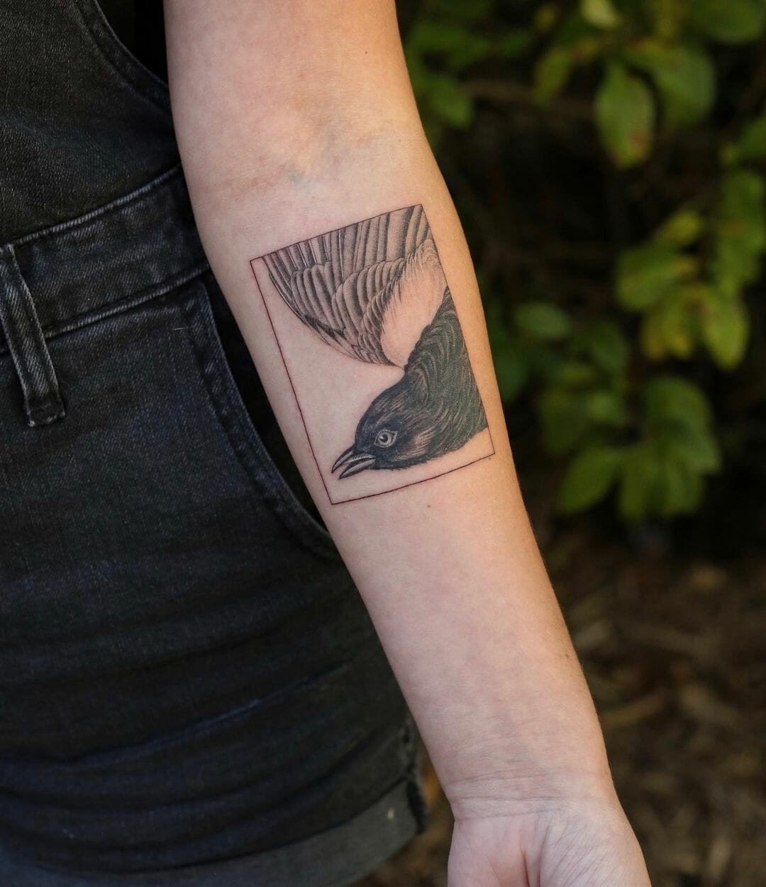 Modern Art Magpie Tattoo