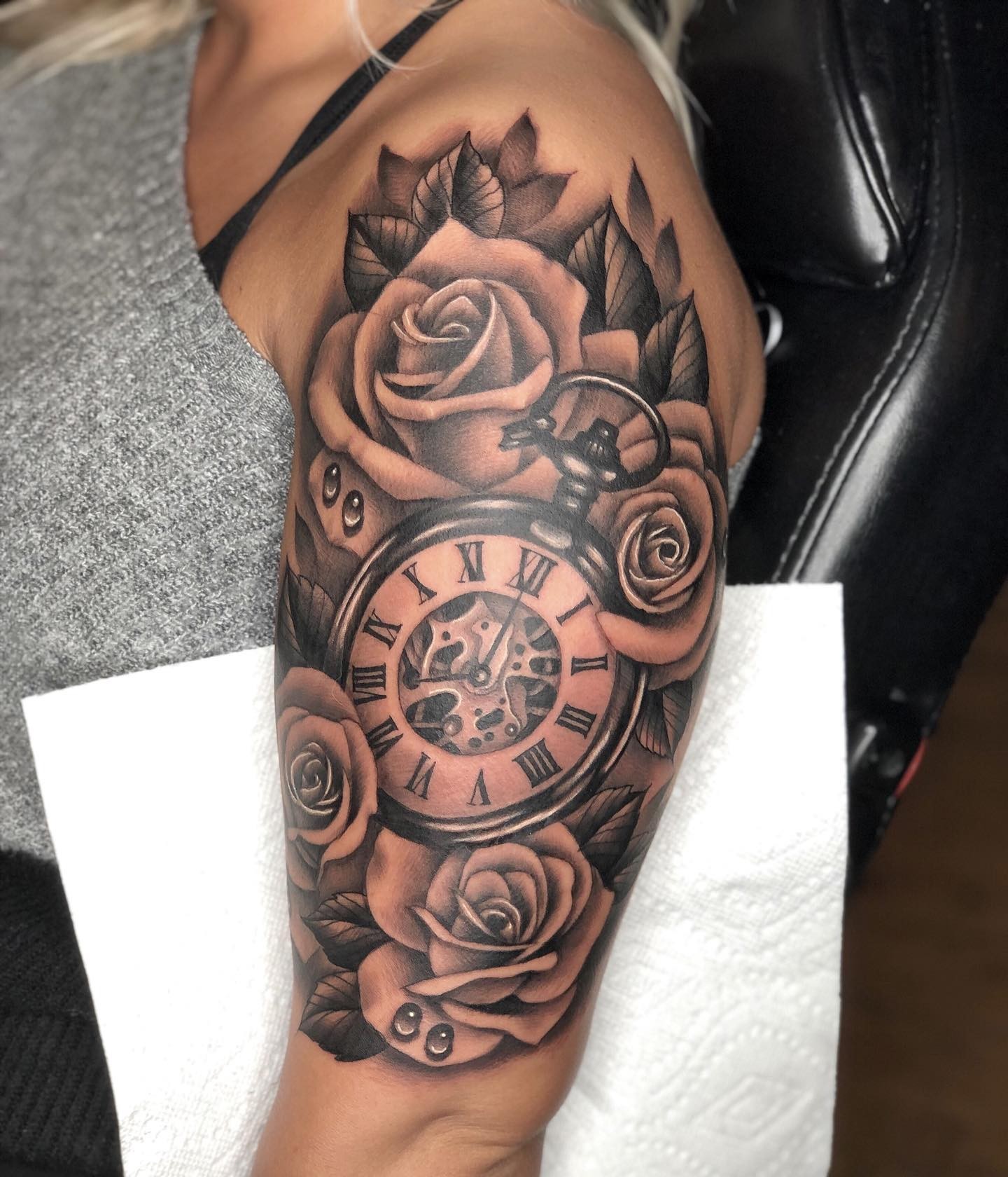 Pocket Watch Clock Tattoo