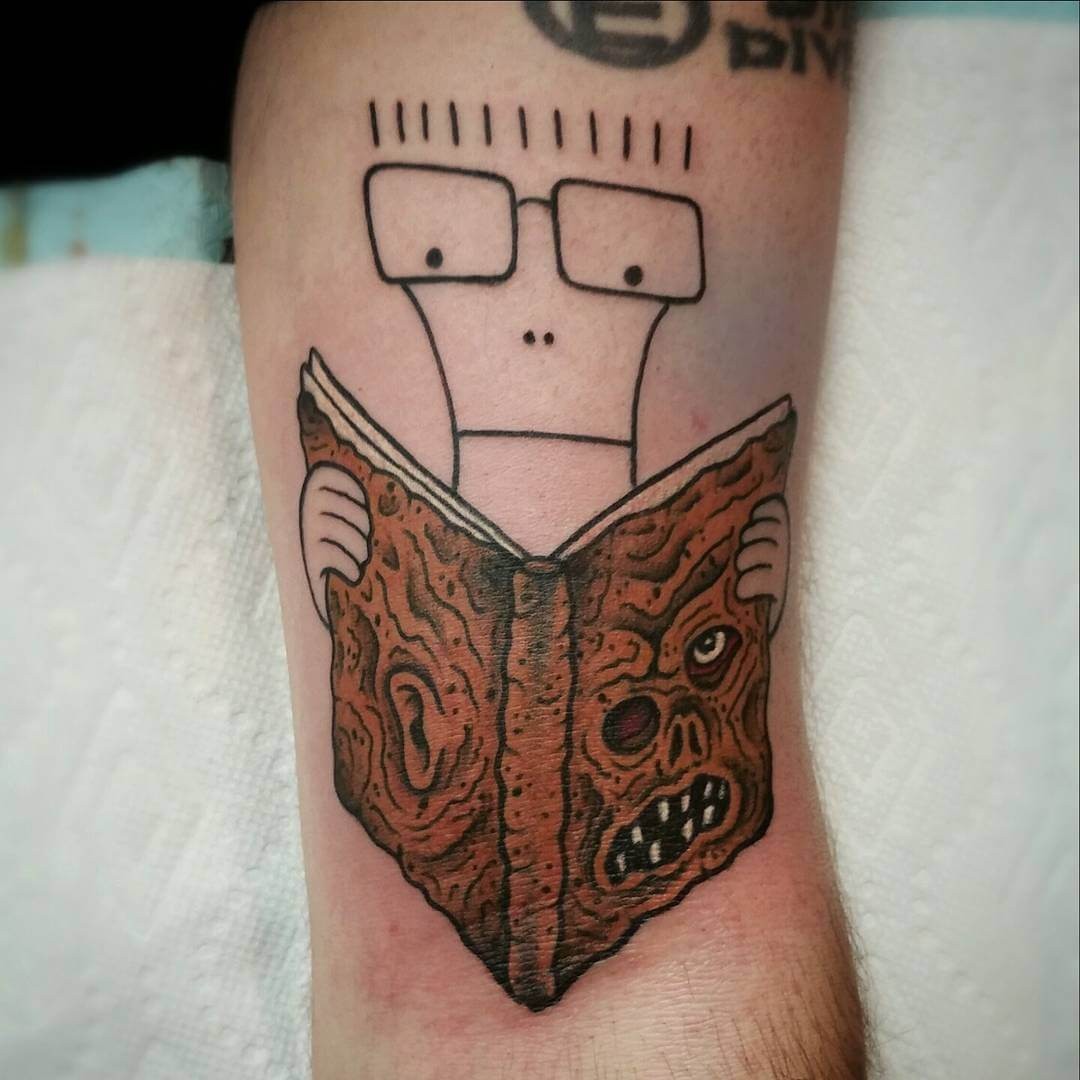 Funny Necronomicon Tattoo