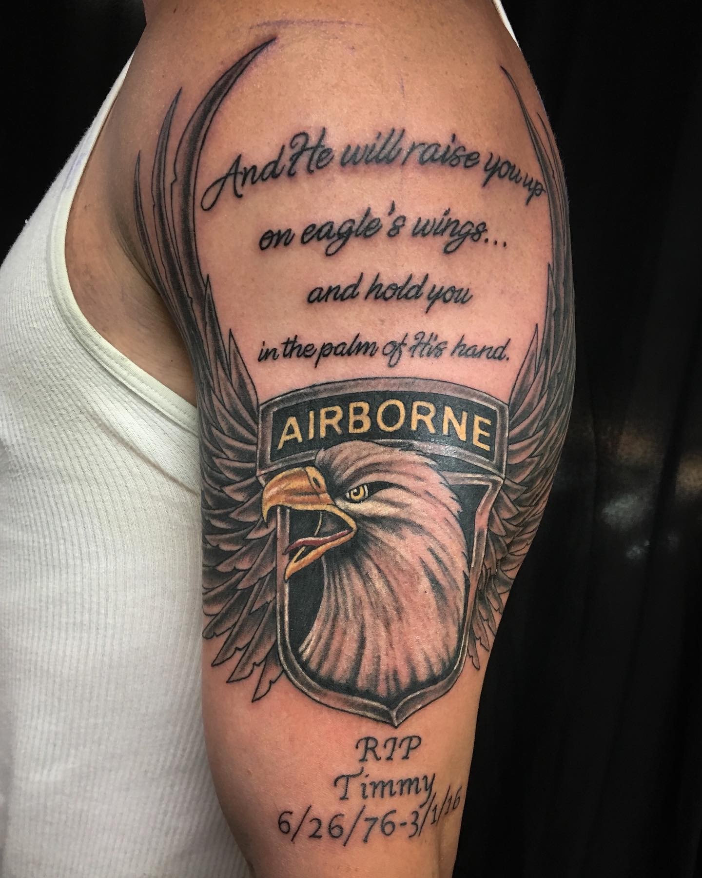 Memorial Airborne Tattoo Design