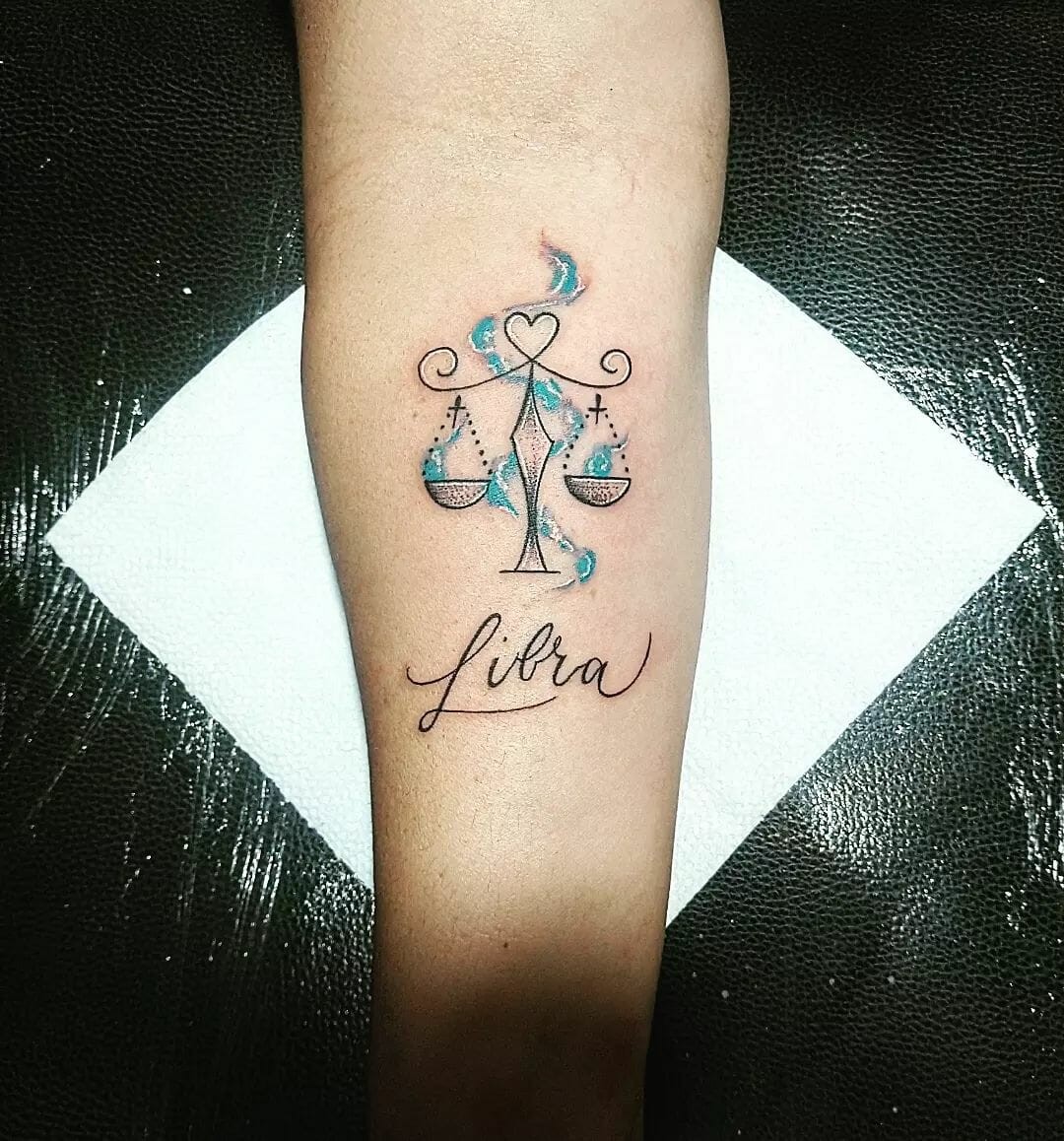 Single Word Libra Tattoo