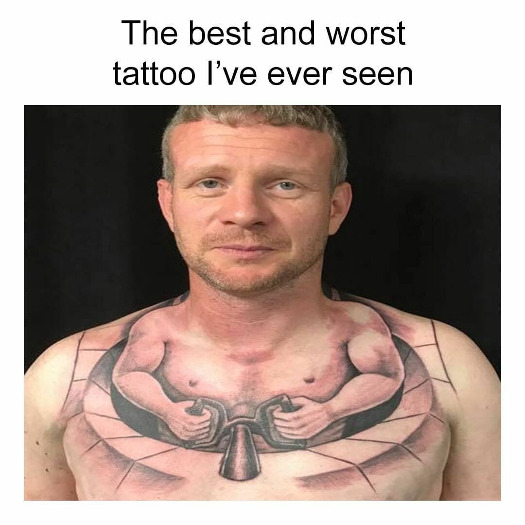 Anatomy Fail Funny Tattoo