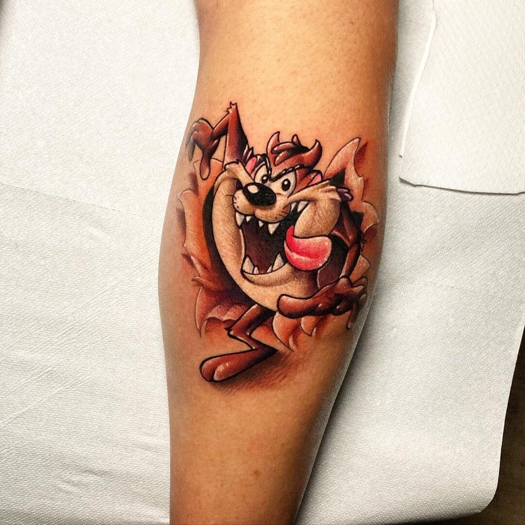 3D Taz Tattoo