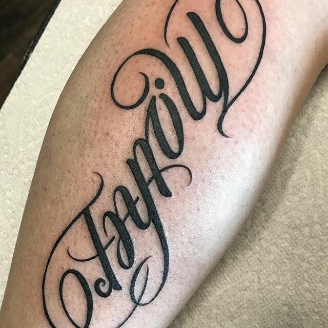 ‘Family Forever’ Ambigram Tattoos For Those Who Love Their Family