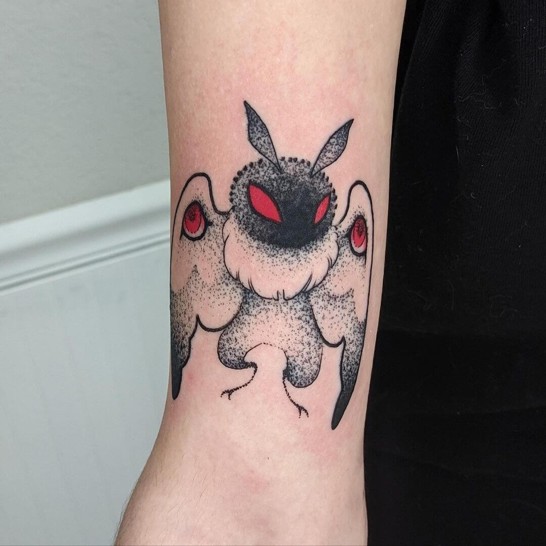 Red Eye Wings Tattoo