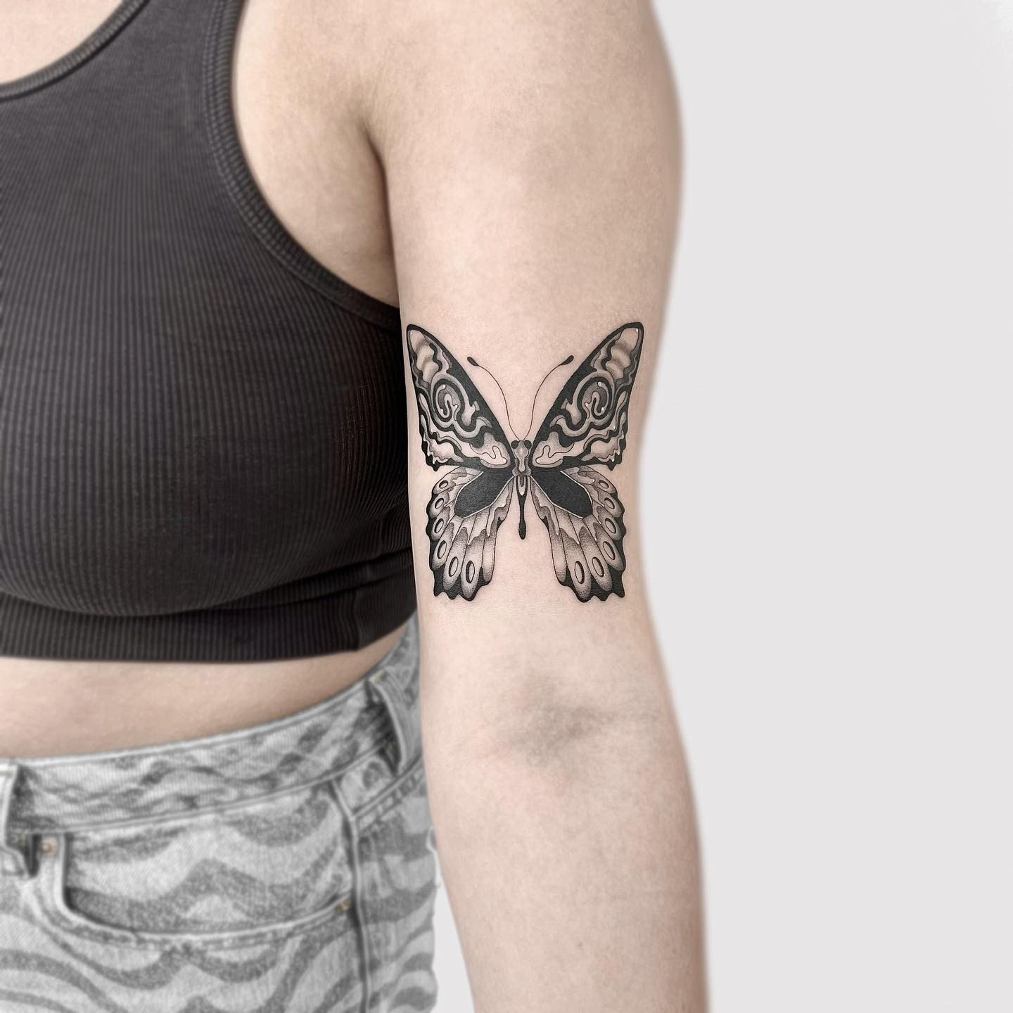 Monarch Butterfly on Forearm