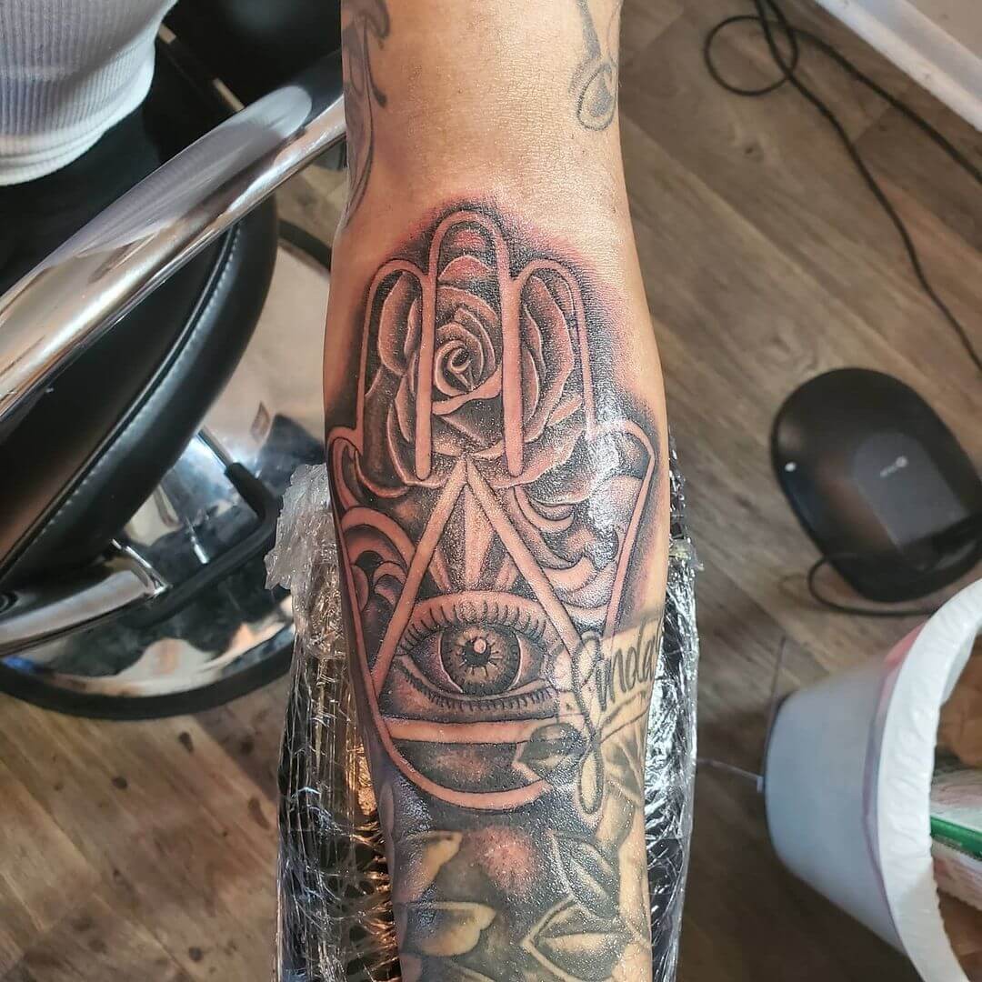 Mythological All Seeing Eye Tattoo From Middle East