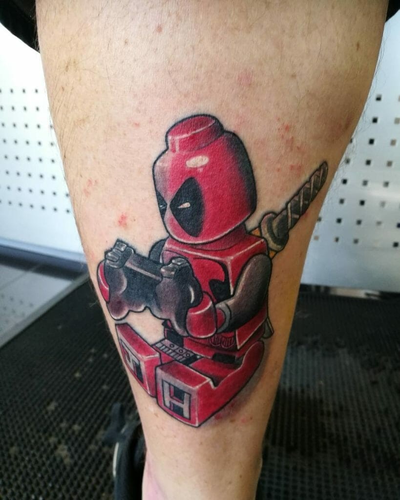 The Lego Themed Little Deadpool Tattoo