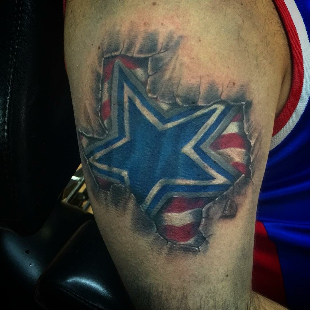 Dallas Cowboys Star Tattoo