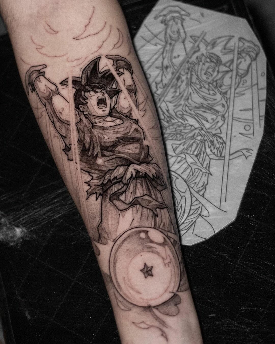 Stunning Fight Sequence Goku Black Tattoo