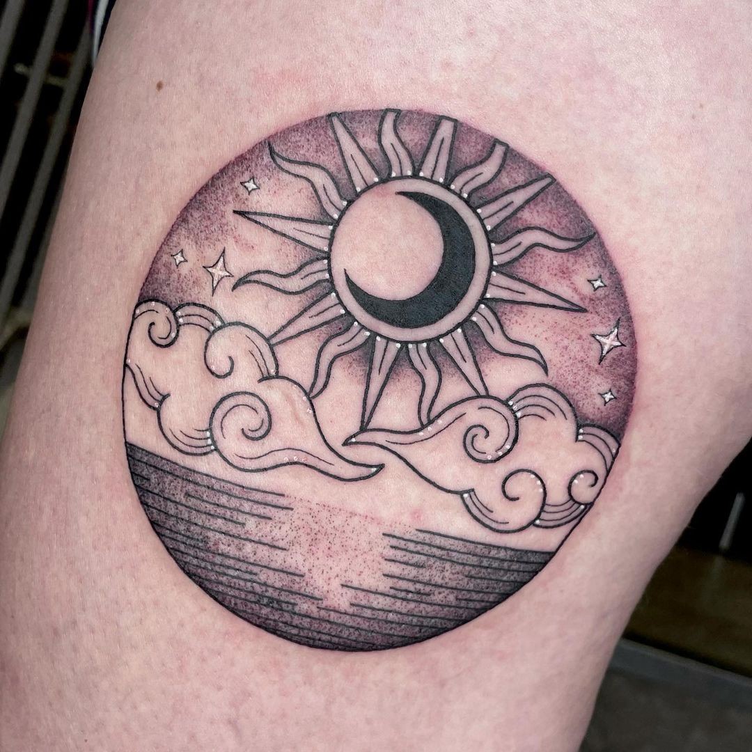 Solar Circle Tattoo