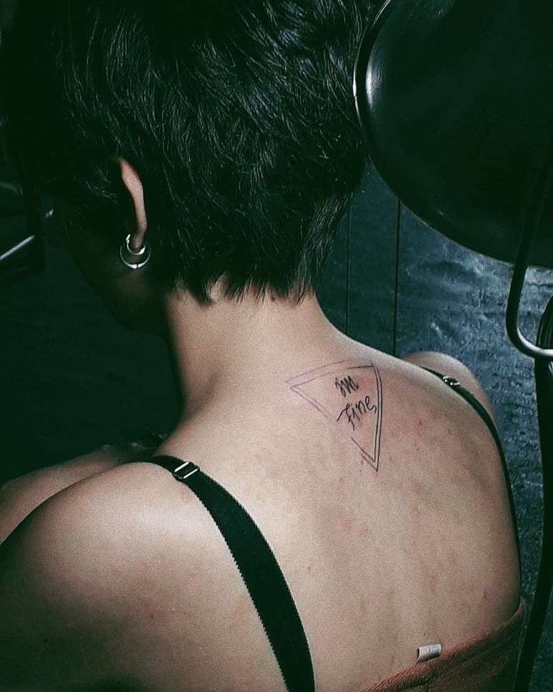 Back Im Fine Save Me Tattoo