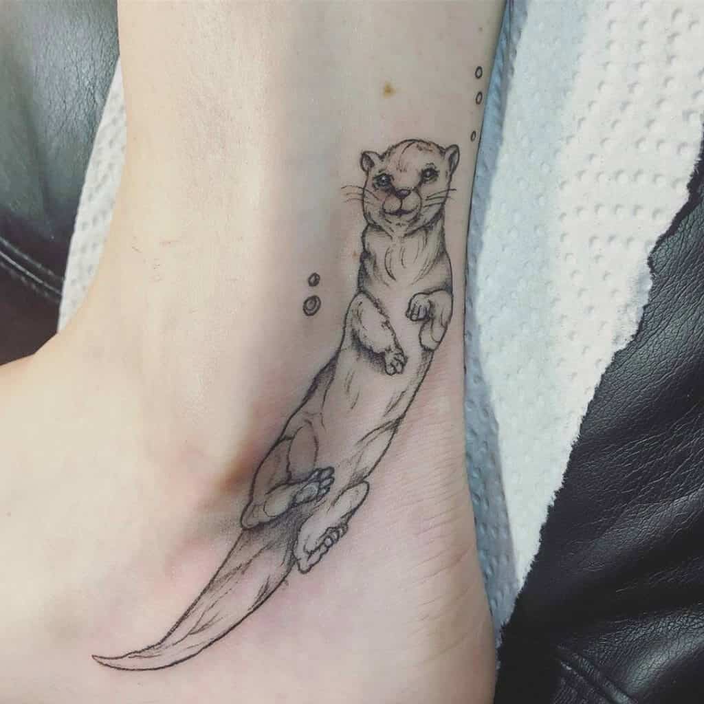 Ankle Foot Tattoos Of Animals