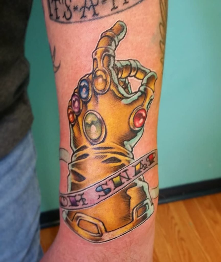 Arm Piece Thanos Tattoo