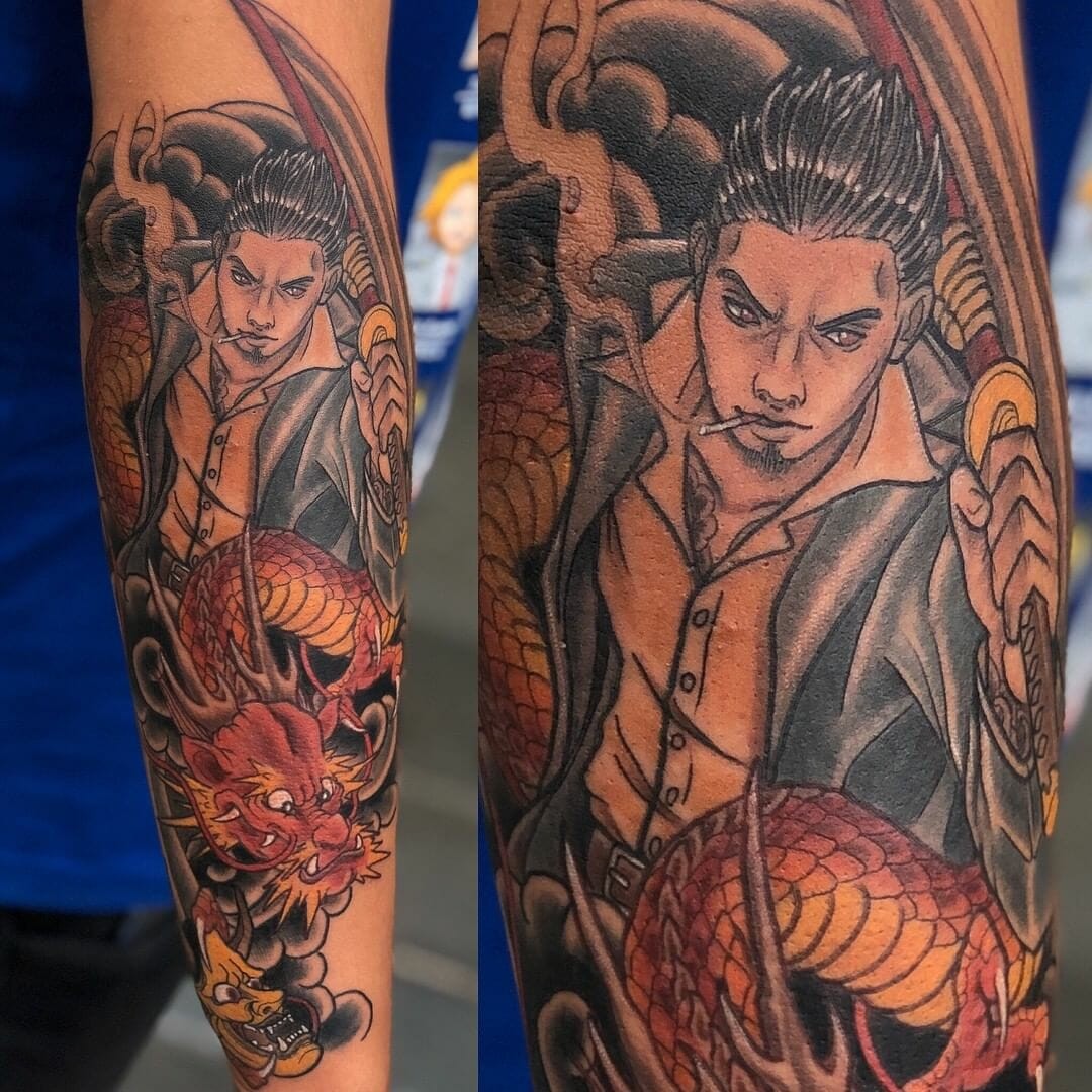 Japanese Style Kiryu from Yakuza Tattoo