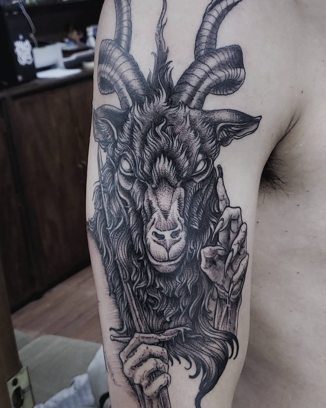 Baphomet Tattoo Sleeve Designs