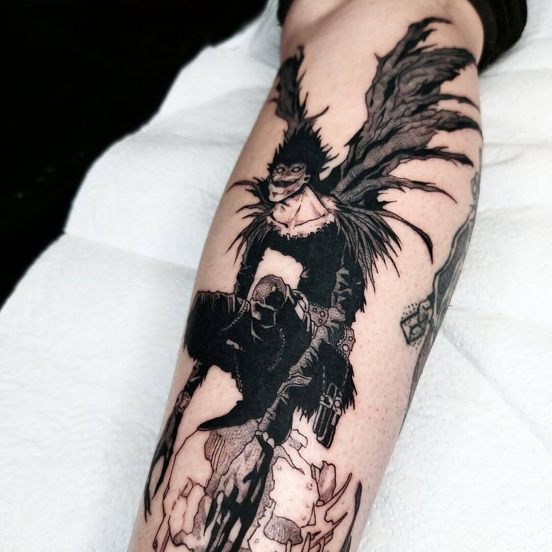 Ryuk On The Rocks Tattoo