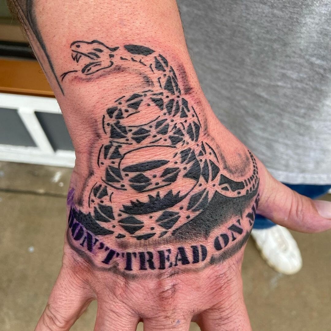 Don’t Tread On Me Tattoo On Wrist