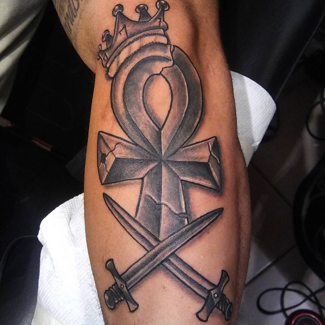 Large Ankh Tattoo Ideas