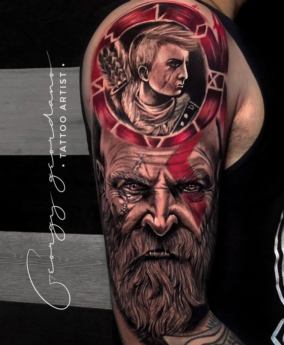 God Of War Tattoo Sleeve