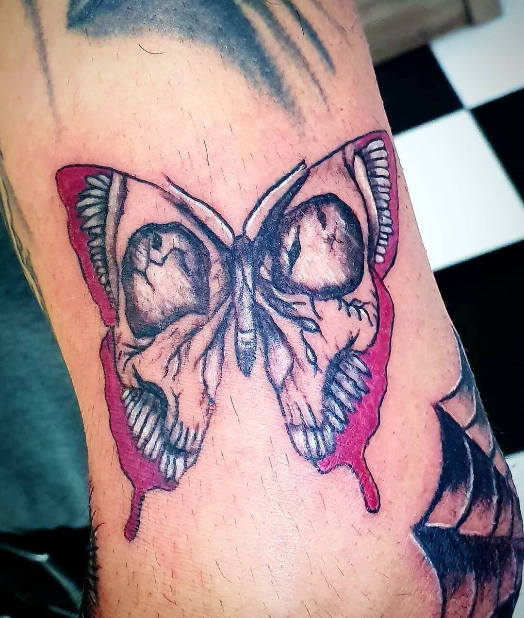 Skull Butterfly Tattoo