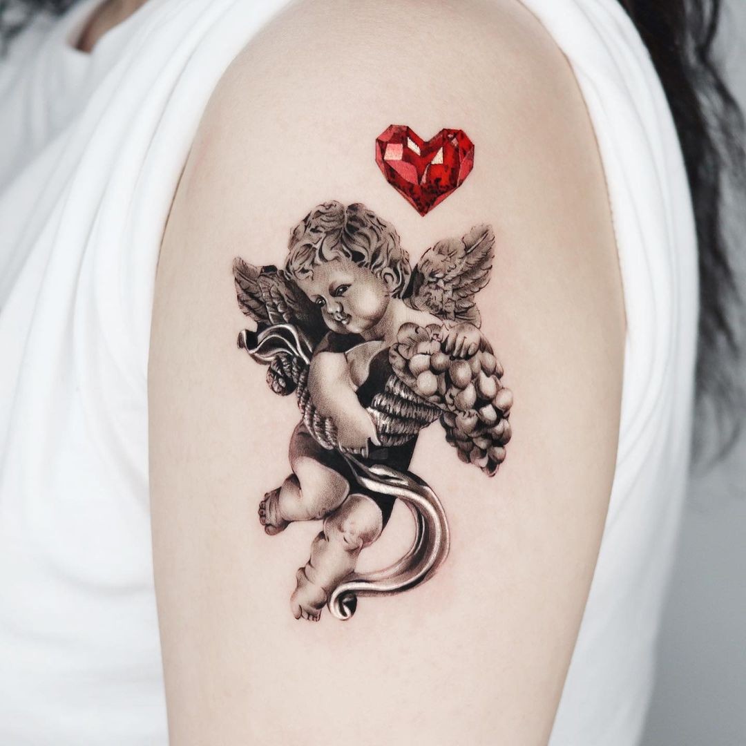 Cherub With A Heart