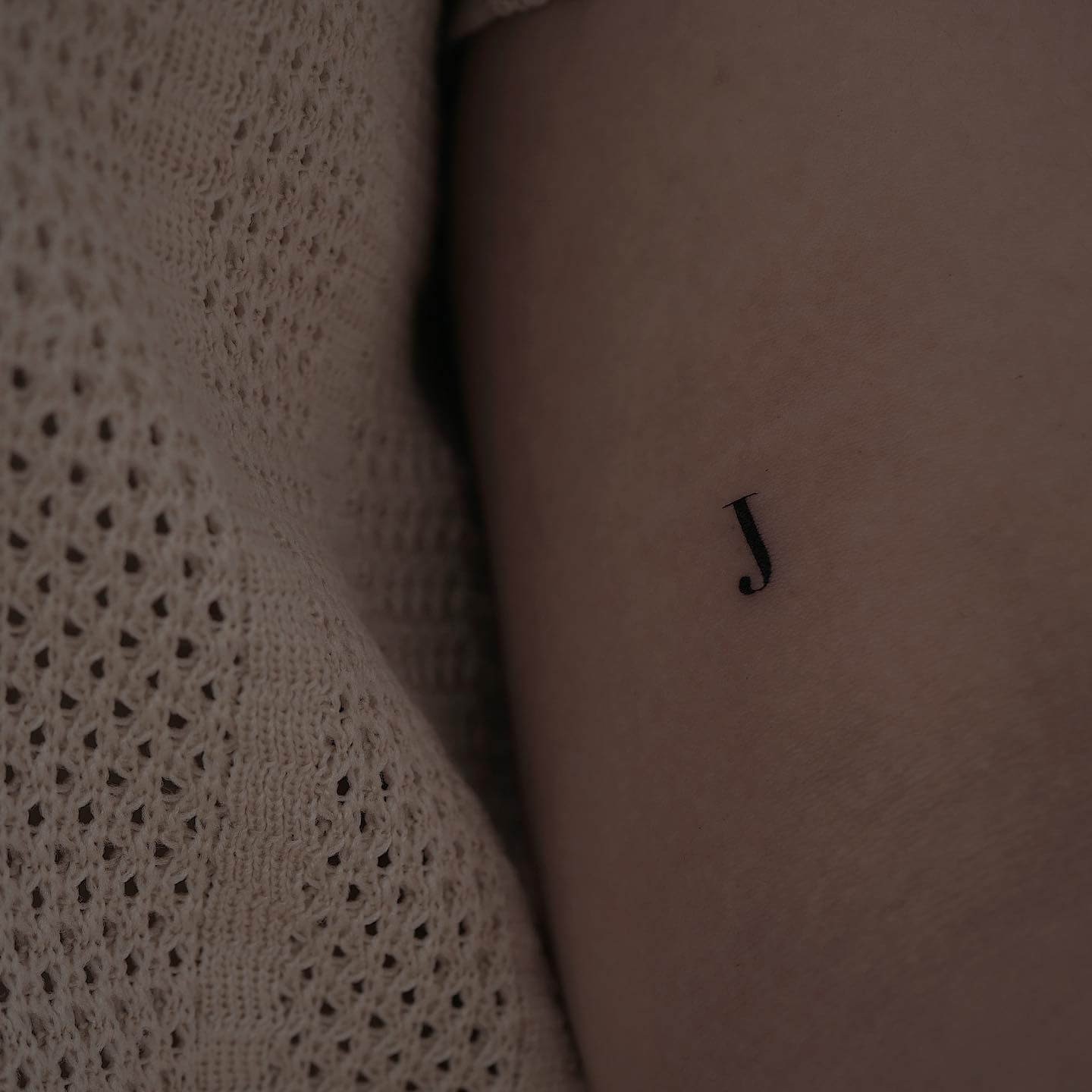 Simple Letter J Tattoo