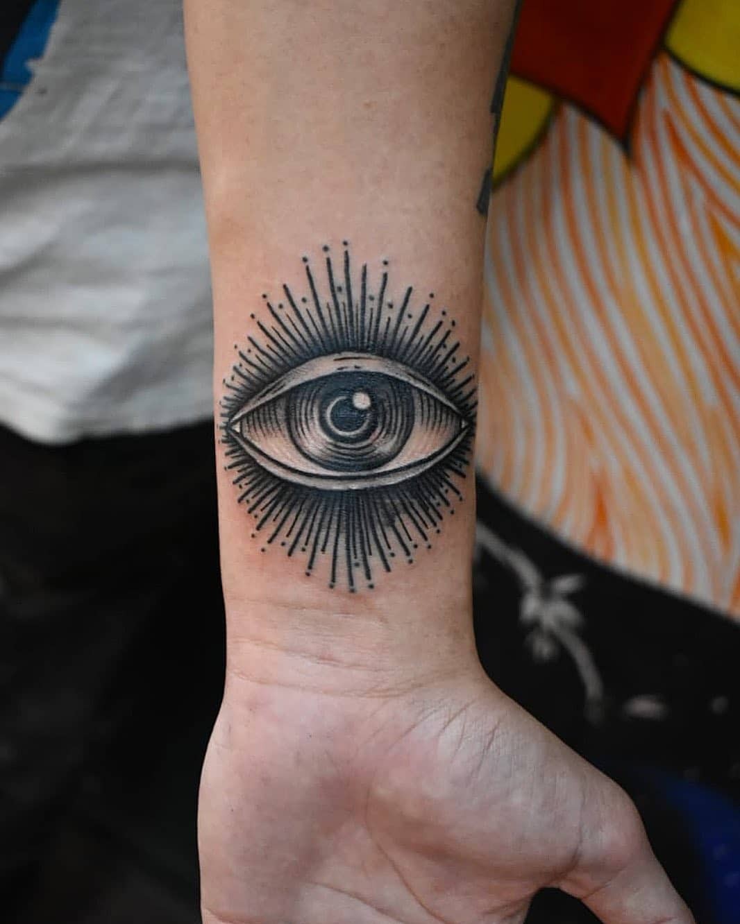 Small Eye Illuminati Tattoo Design