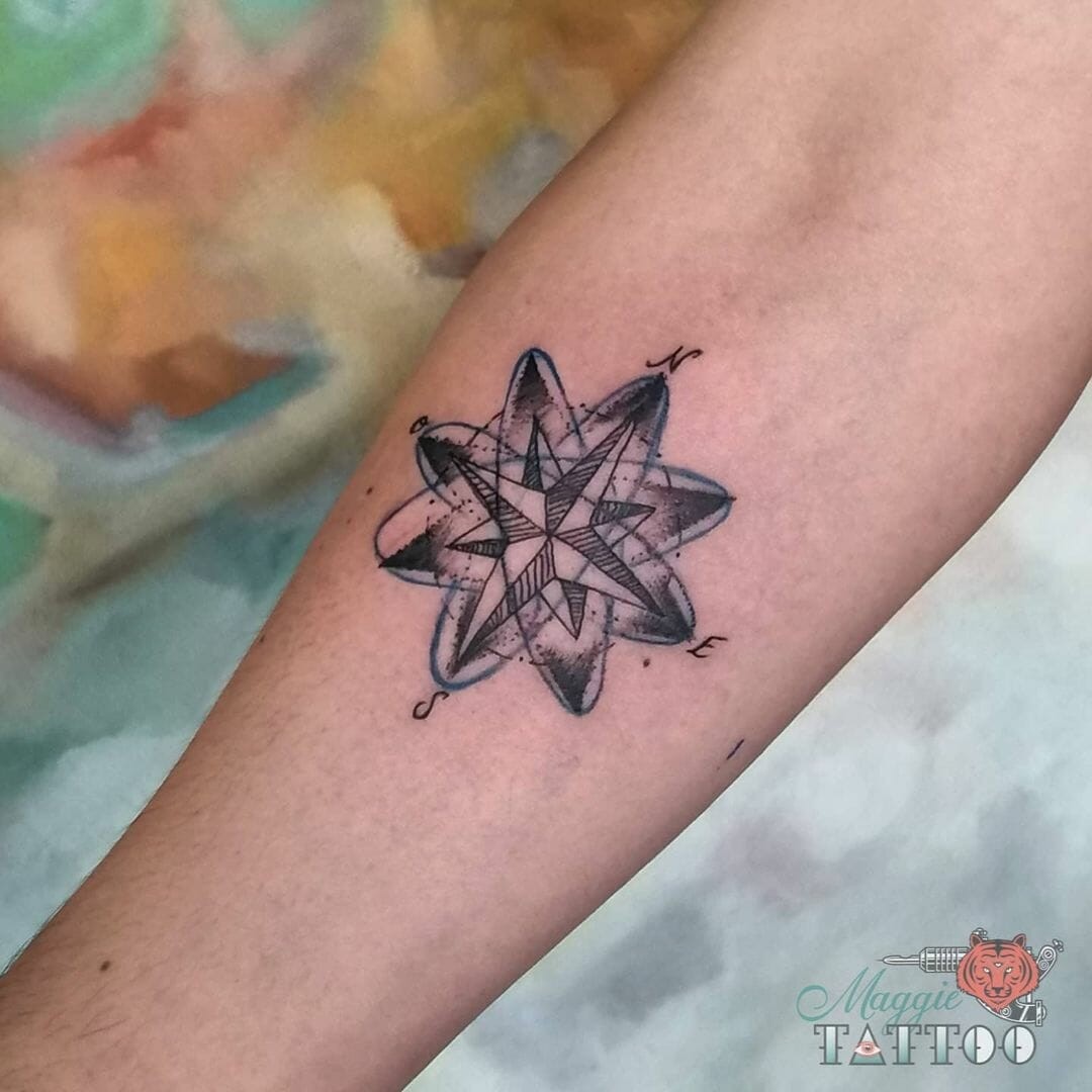 Fun And Quirky Atom Tattoo Design