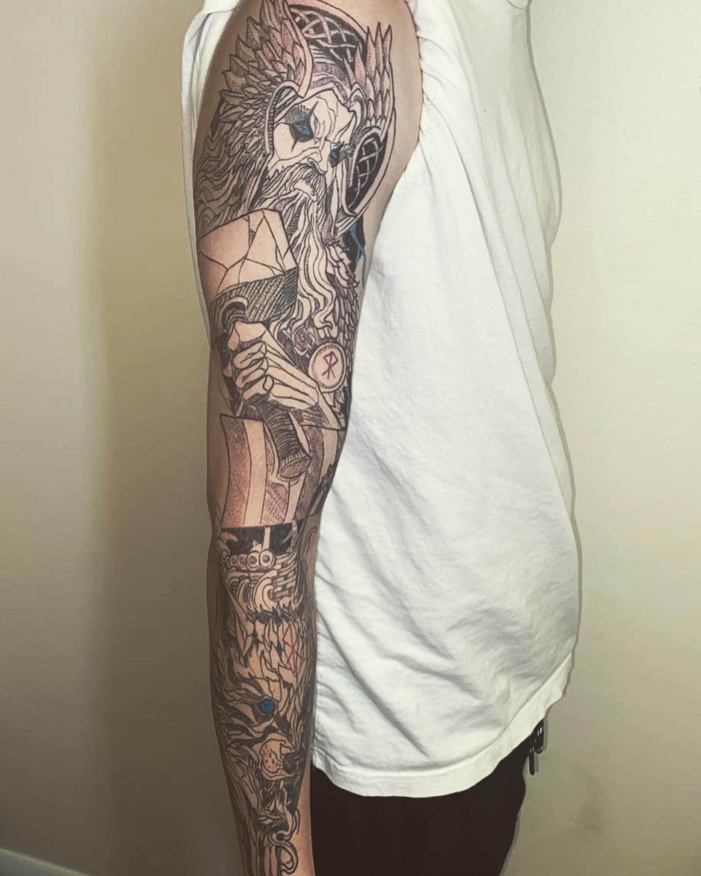 Amazing Thor Tattoo Sleeve Ideas