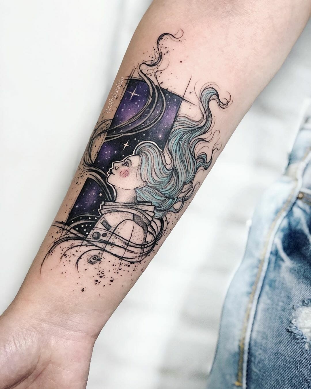 Universe Tattoo Galaxy Cosmic Design