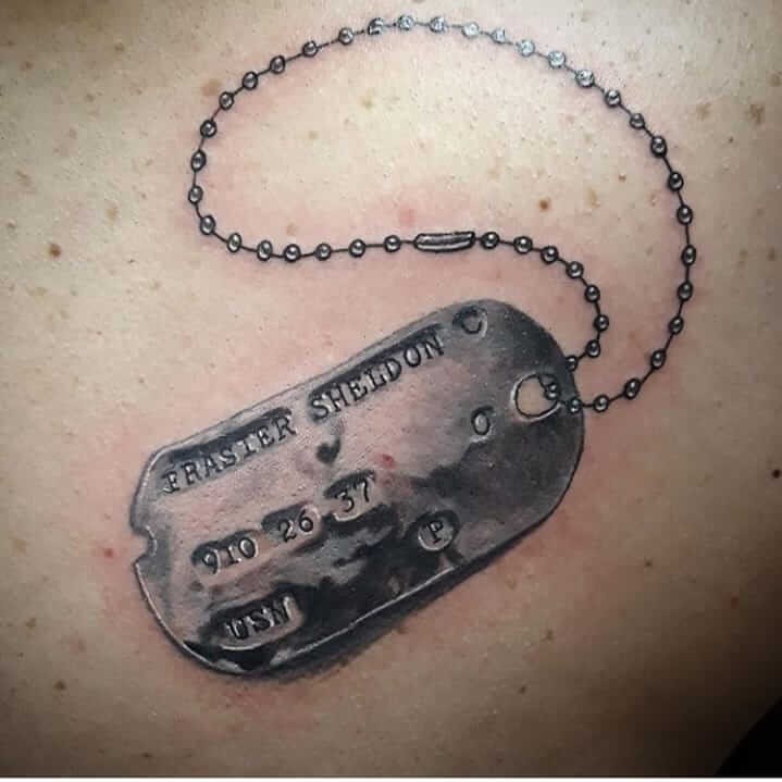 Army Dog Tags Military Tattoo