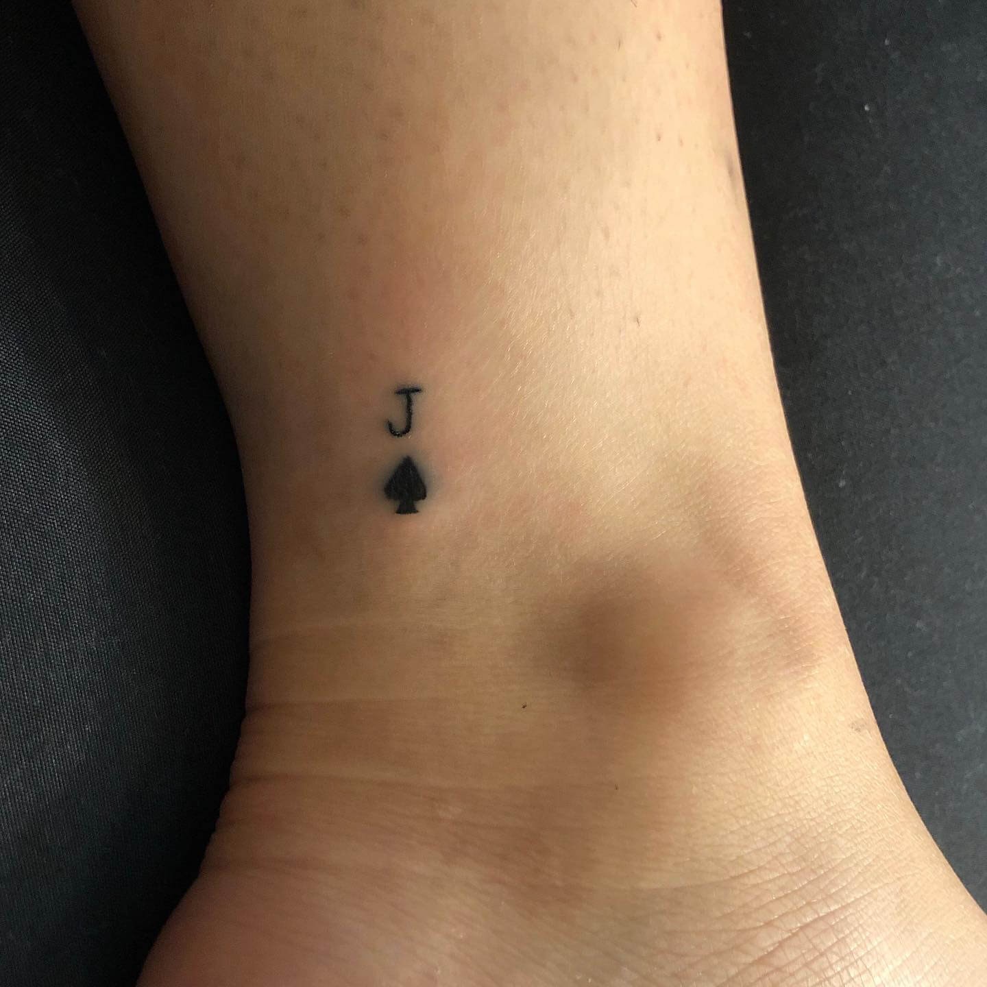 Jack Of Spades Small Tattoo