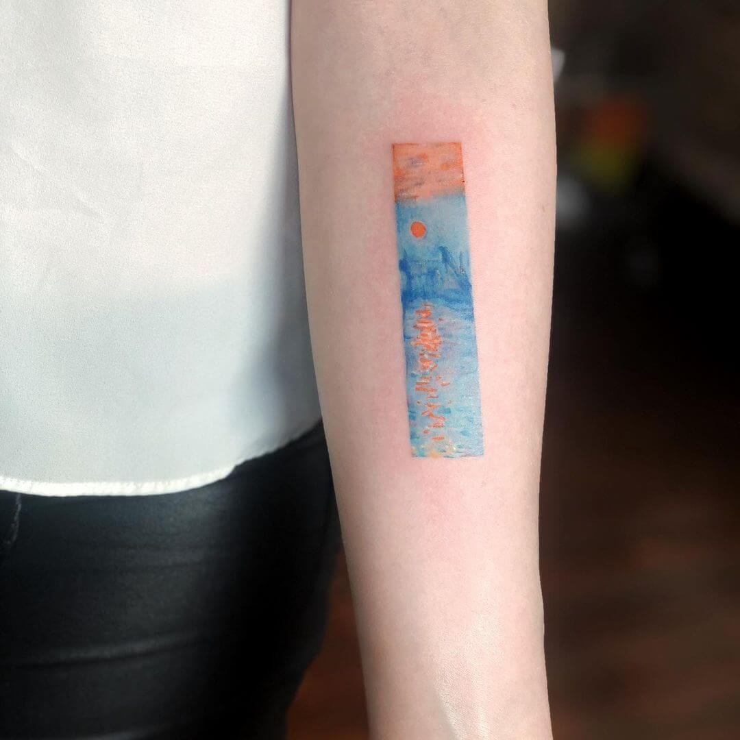 Artsy Sunrise Tattoo