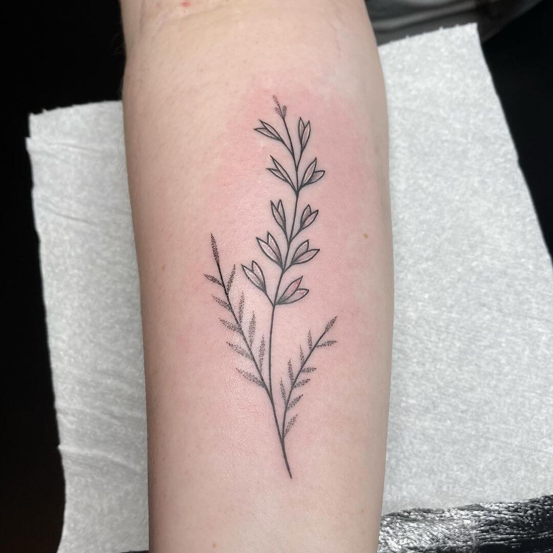 Tattoo Minimalist Vine Flowers