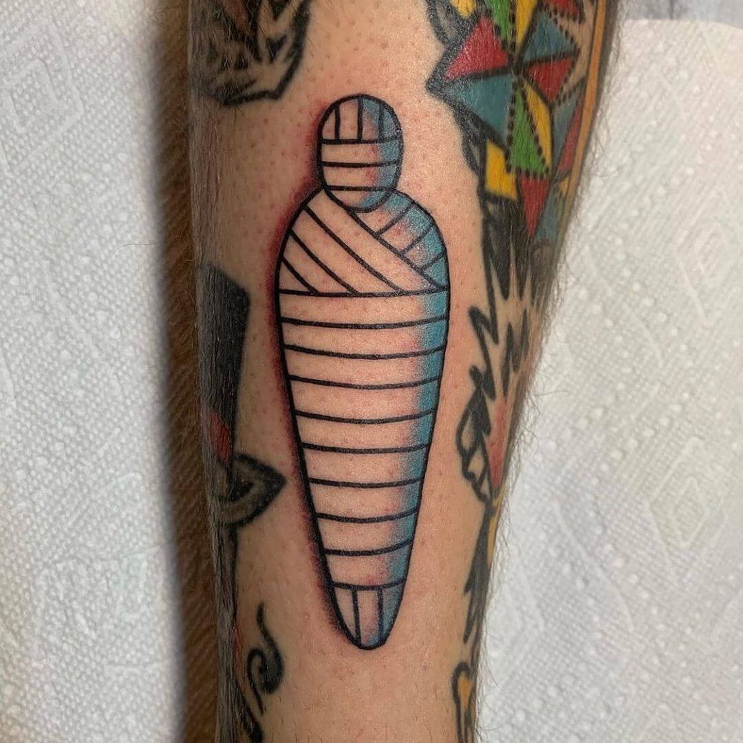 Minimalistic Mummy Tattoo