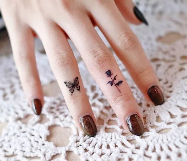 Finger Dot Tattoo