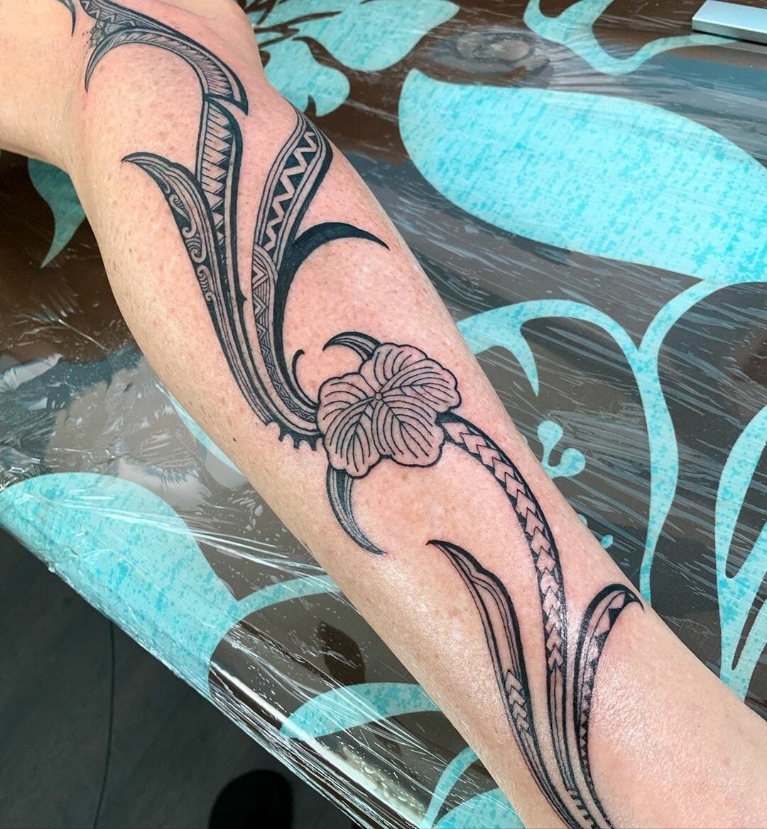 Flower Symbol Polynesian Tattoo