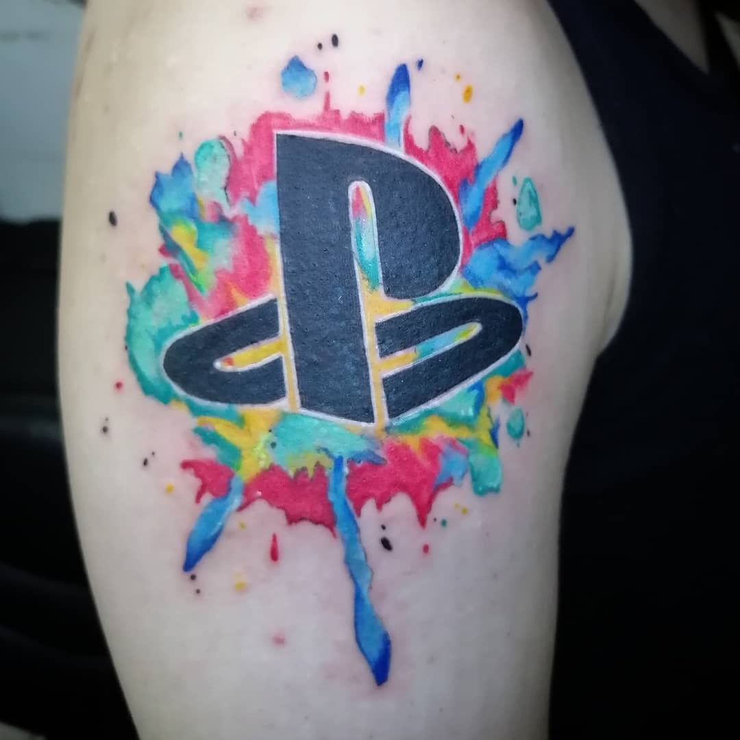 Playstation Logo Tattoo