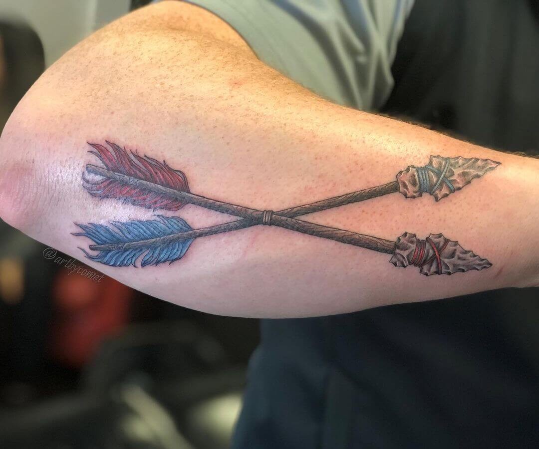 Traditional and Tribal Arrowhead Tattoo